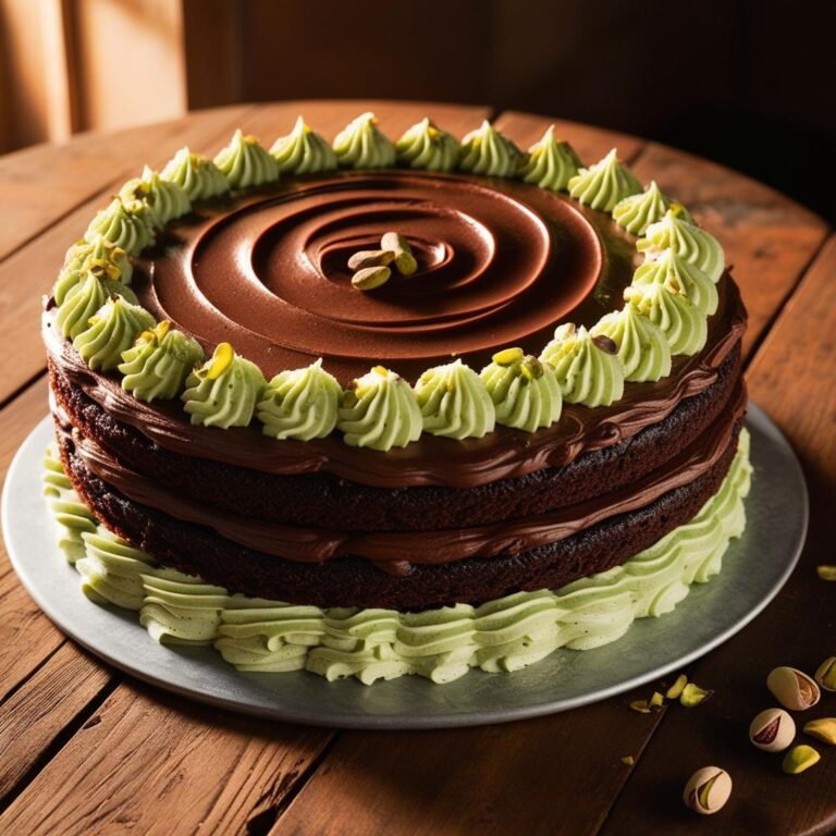 TORTA CIOCCOLATO E PISTACCHIO